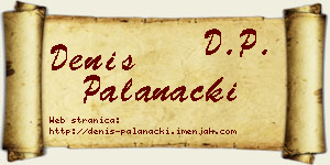 Denis Palanački vizit kartica